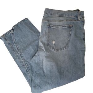 Old Navy size 16 regular denim jeans women boyfriend straight ribcage